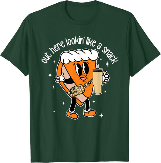 Fall Out Here Looking Like A Snack Pumpkin Spice Cute T-Shirt - T-Shirt | Forest
