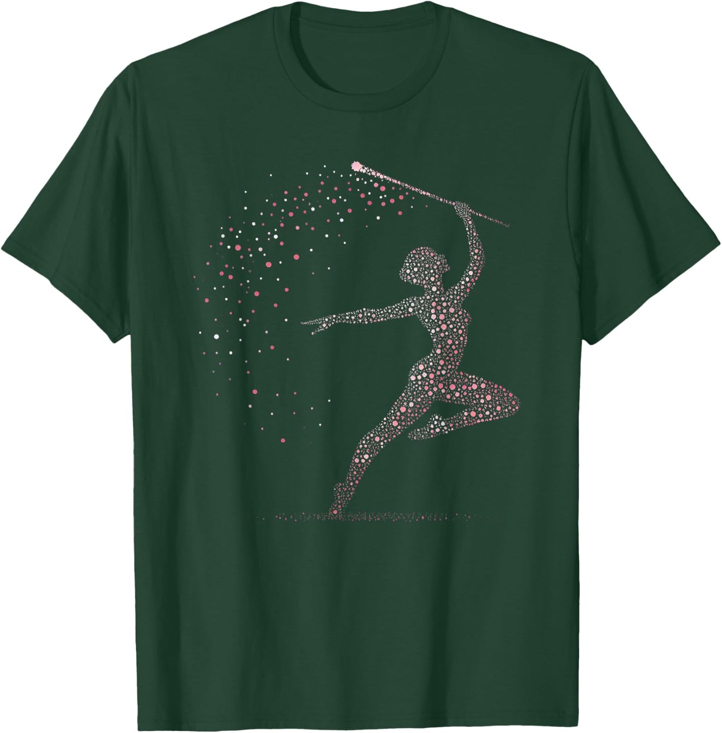 Baton Twirling Girl T-Shirt - T-Shirt | Forest