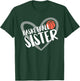 Basketball Sister Heart T-Shirt - T-Shirt | Forest