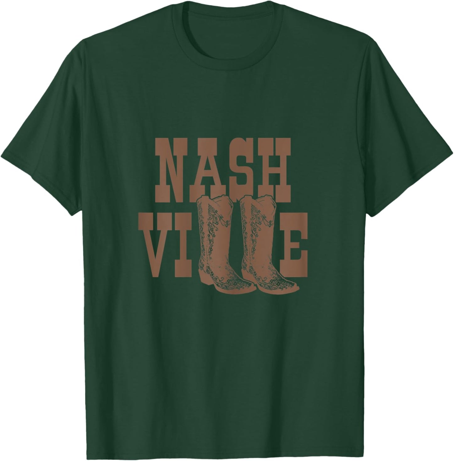 Nashville Tennessee Line Dancing Cowgirl Country Music City T-Shirt - T-Shirt | Forest