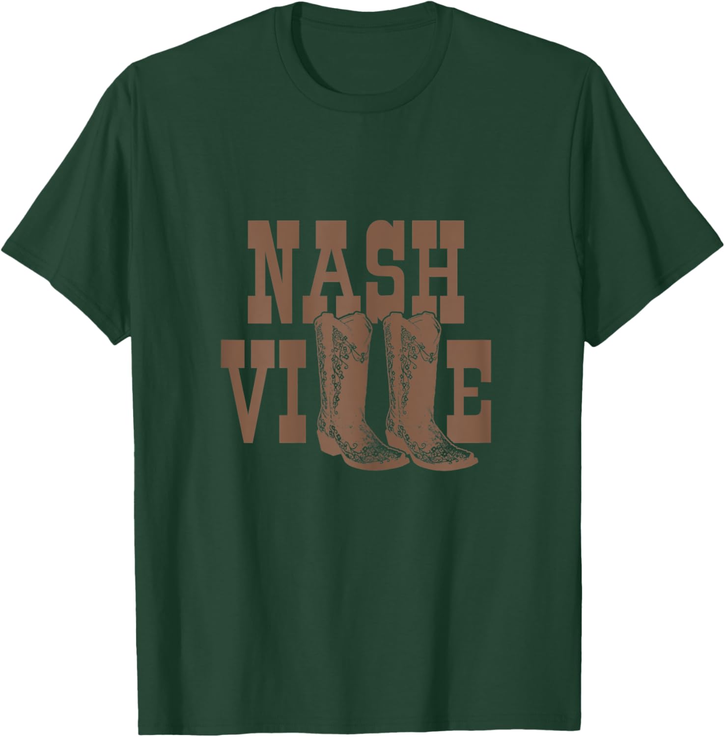 Nashville Tennessee Line Dancing Cowgirl Country Music City T-Shirt - T-Shirt | Forest