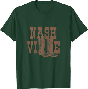 Nashville Tennessee Line Dancing Cowgirl Country Music City T-Shirt - T-Shirt | Forest