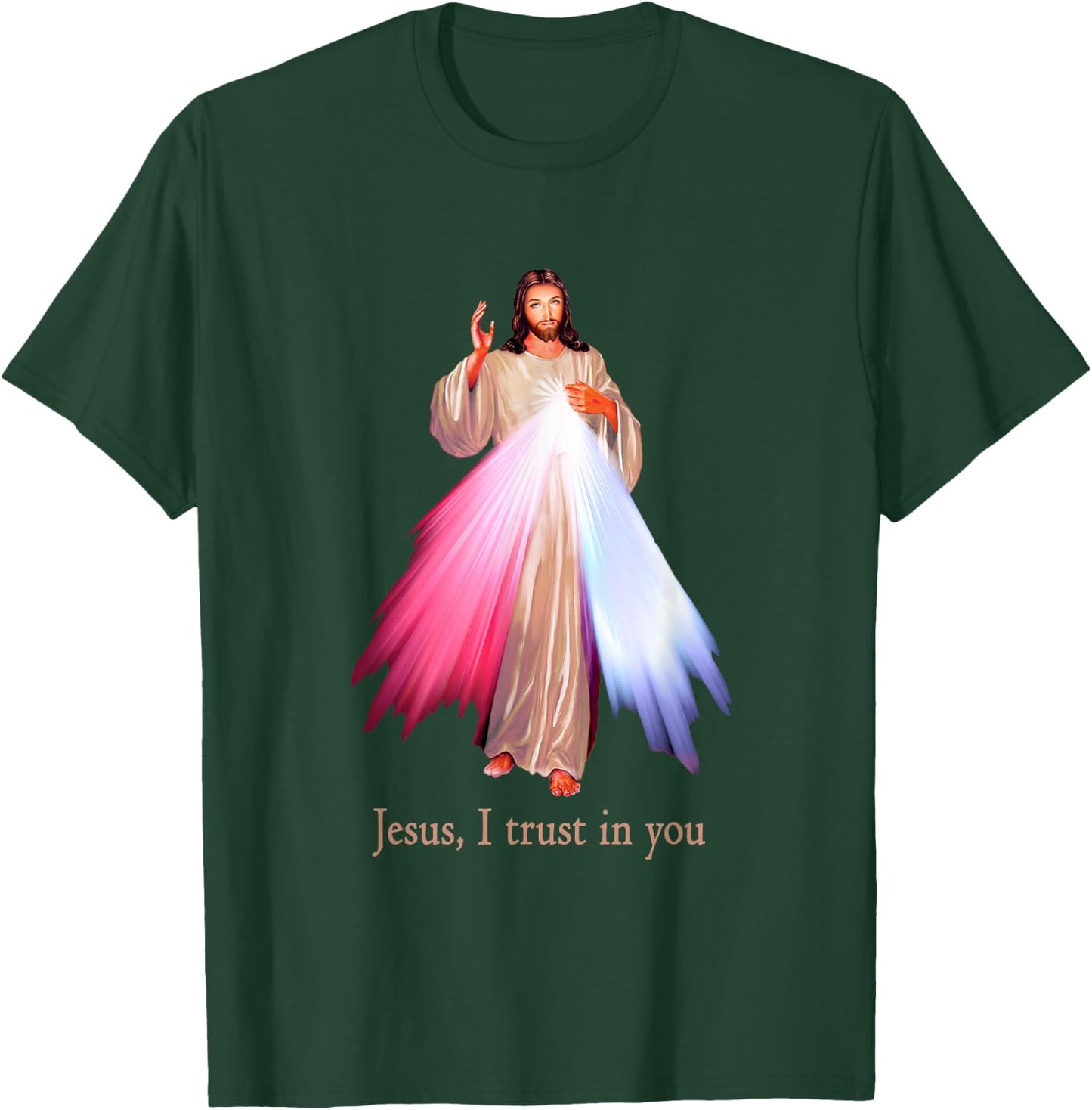 Divine Mercy Jesus I trust in You T-Shirt - T-Shirt | Forest