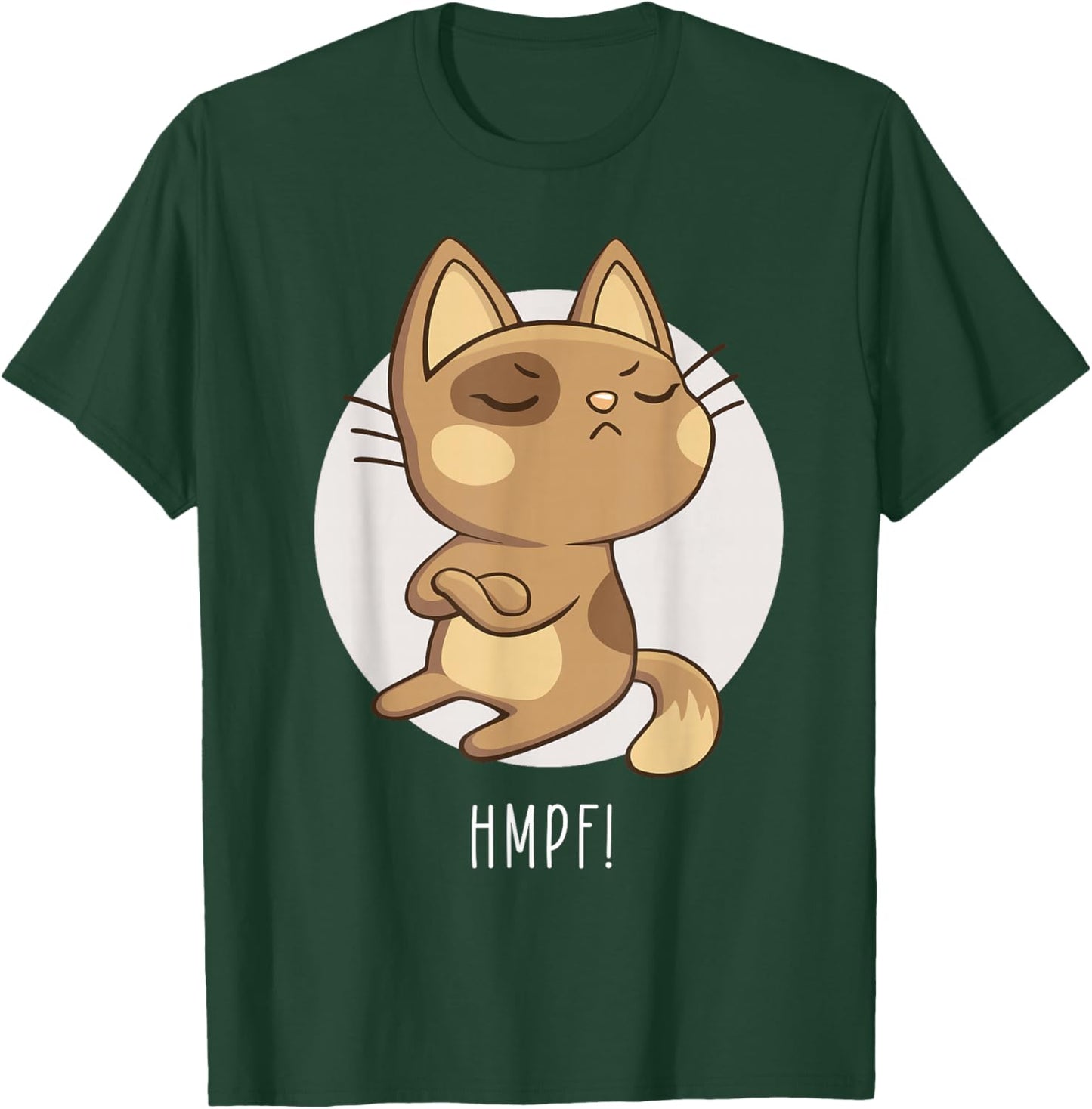 Hmph! Sulking Cat Anti-Social Cat for Funny Cat Lovers T-Shirt - T-Shirt | Forest