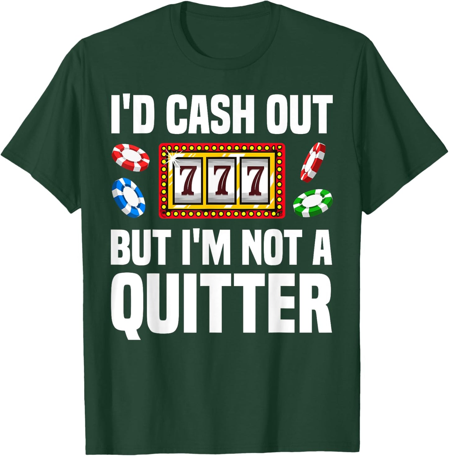 Funny Casino Designs Women Gambling Game Players T-Shirt - T-Shirt | Forest