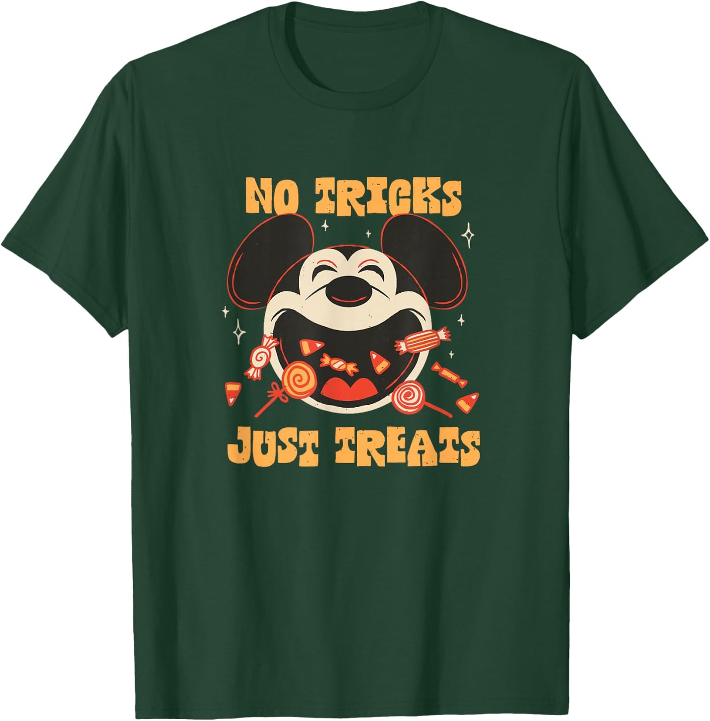 Disney Mickey And Friends Halloween No Tricks Just Treats T-Shirt - T-Shirt | Forest