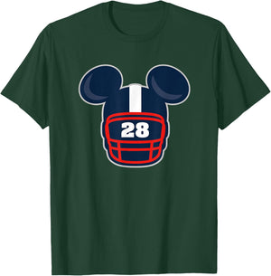 Disney Mickey Mouse Football Helmet #28 Sports T-Shirt - T-Shirt | Forest