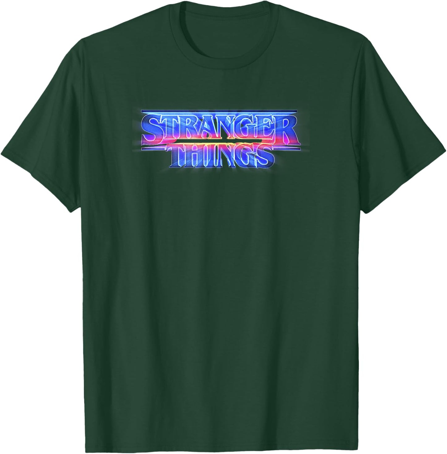 Stranger Things 80's TV Retro Title Logo T-Shirt - T-Shirt | Forest