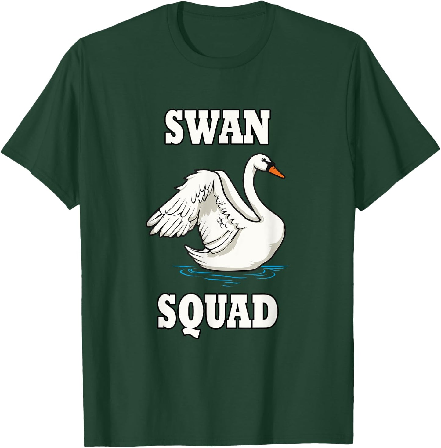 Swan Wildlife Animals Ironic Angry Swans T-Shirt - T-Shirt | Forest