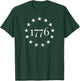 1776 Retro July 4th Stars Flag USA Patriotic Boys Girls T-Shirt - T-Shirt | Forest