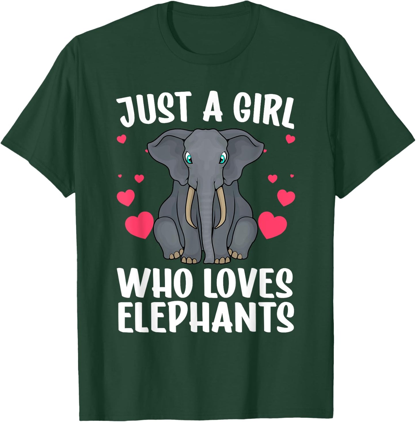 Cool Elephant Girls African Elephant Lover Zoology T-Shirt - T-Shirt | Forest