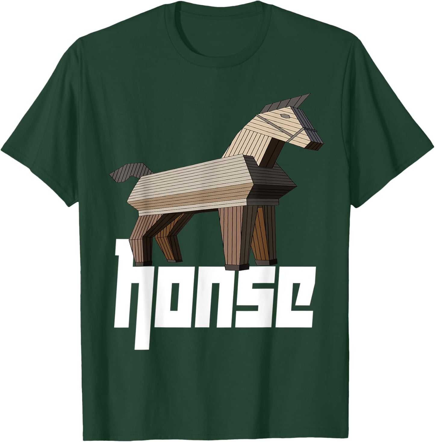 Honse Meme, Funny Wooden Horse T-Shirt - T-Shirt | Forest
