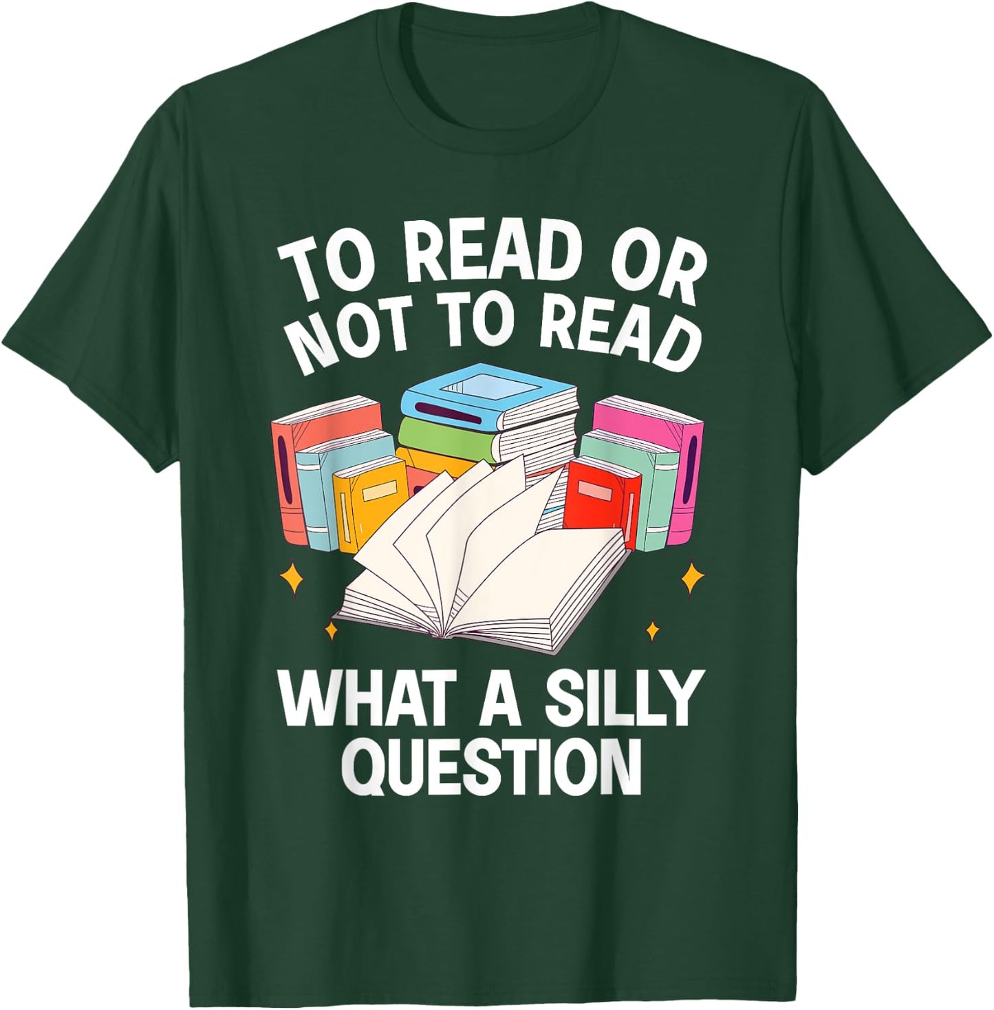 Cute Book Design Women Bookworm Reader Book Lover T-Shirt - T-Shirt | Forest