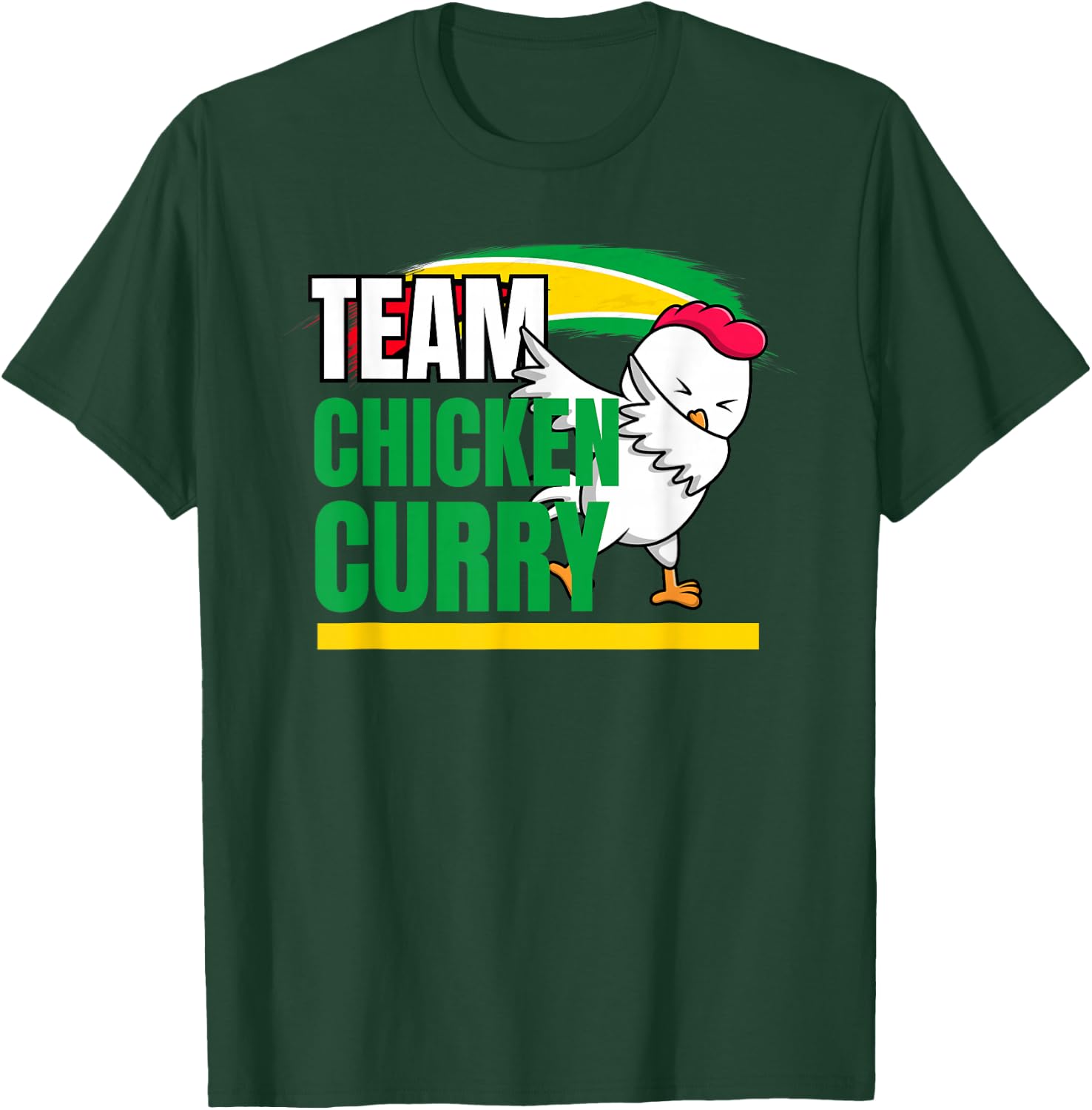 Caribbean Cricket Apparel - Guyana & Trinidad Patriotic Cricket - Black - Small - Short Sleeve - - Regular Fit - Cotton 65% Polyester 35% T-Shirt - T-Shirt | Forest