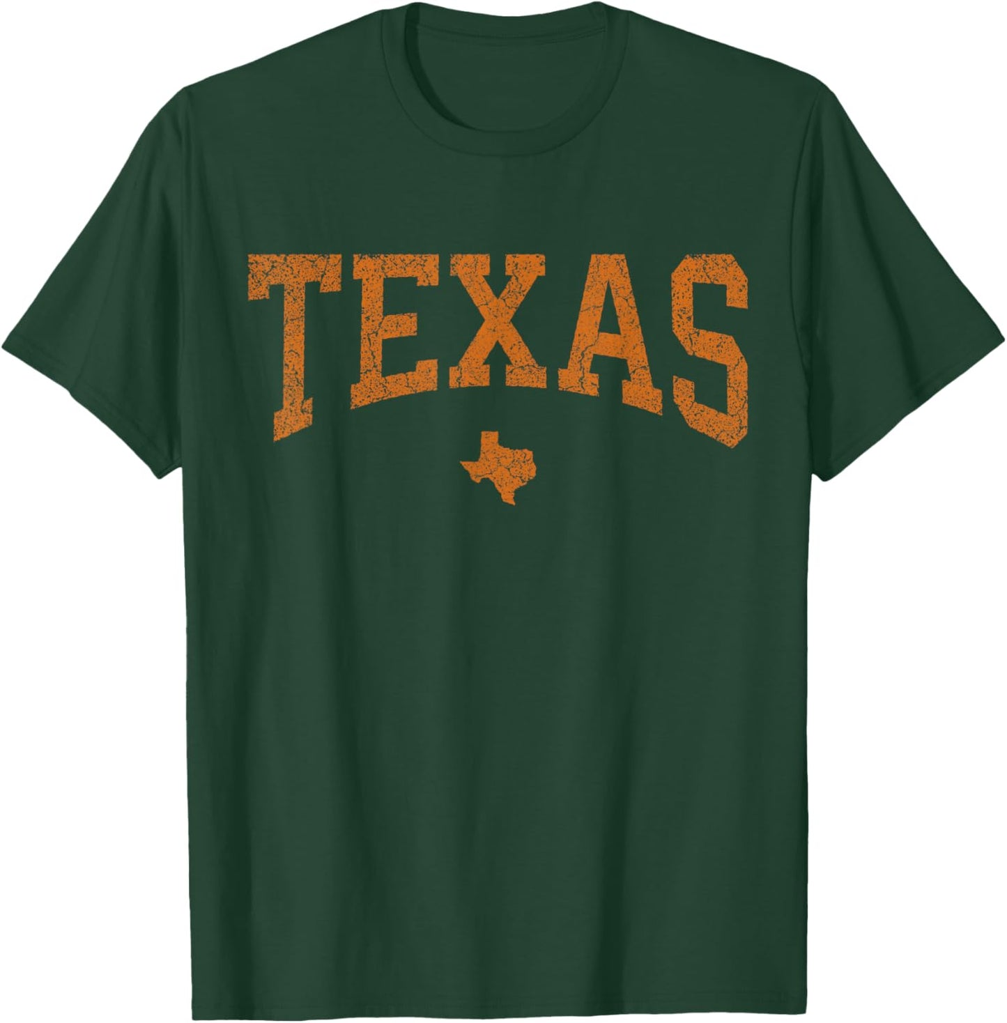 Texas T Shirt Women Men Kids Texas State Map Distressed T-Shirt - T-Shirt | Forest