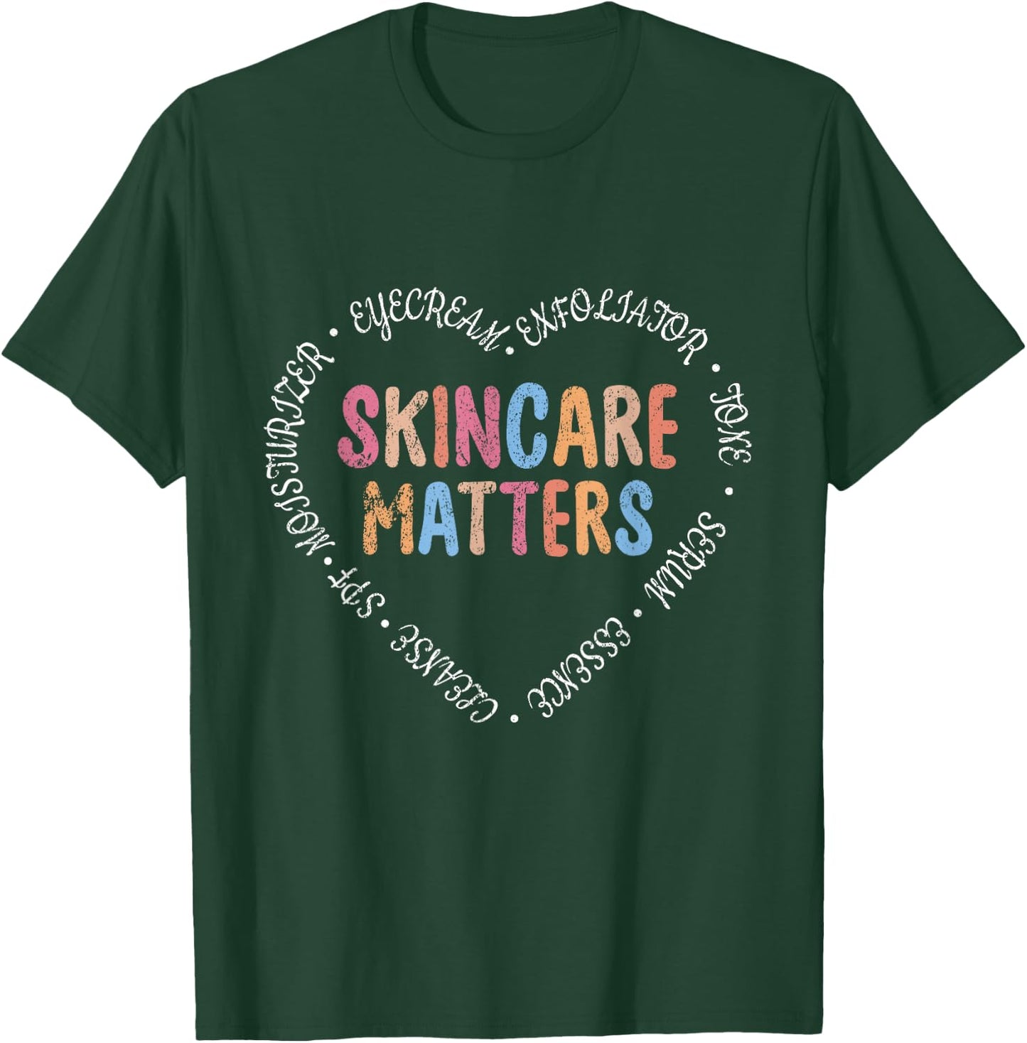 Vintage Skincare Matters Skin Esthetician Retro Skincare T-Shirt - T-Shirt | Forest