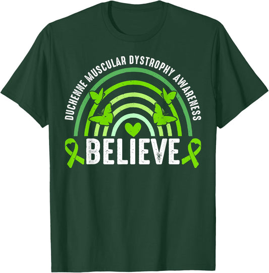 Duchenne Muscular Dystrophy Awareness Wear Green For Nephew T-Shirt - T-Shirt | Forest