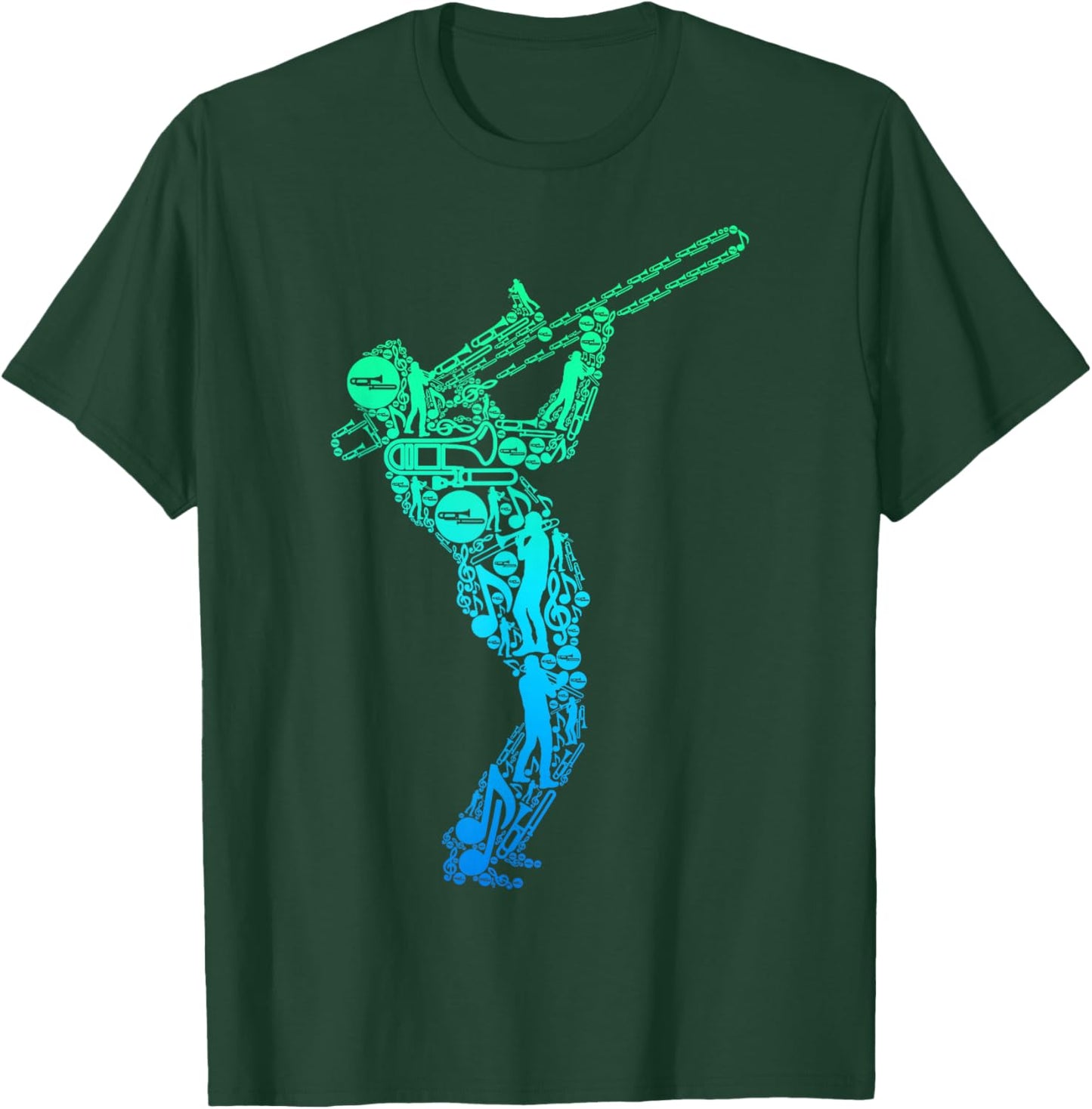 Trombone Trombone Player for Children and Men T-Shirt - T-Shirt | Forest