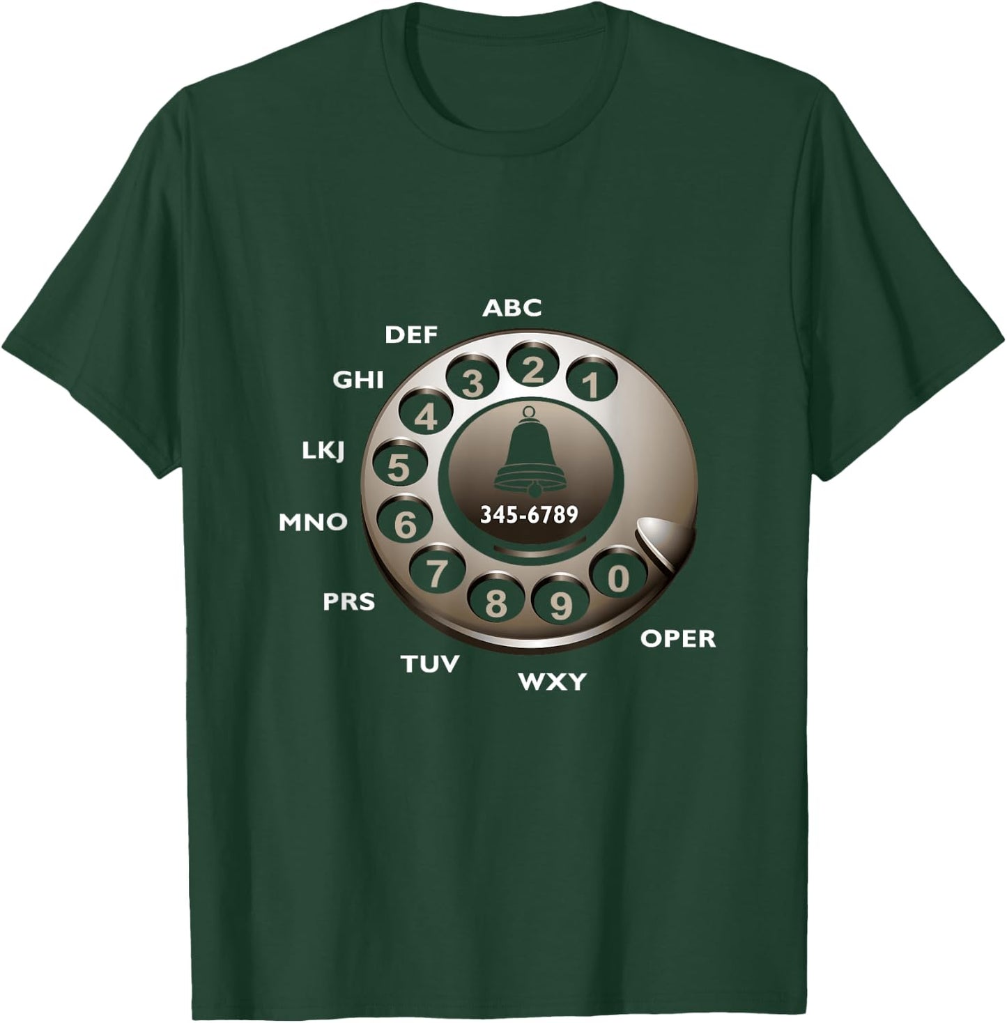 Retro Rotary Dial Phone Easy DIY Halloween Costume T-Shirt - T-Shirt | Forest