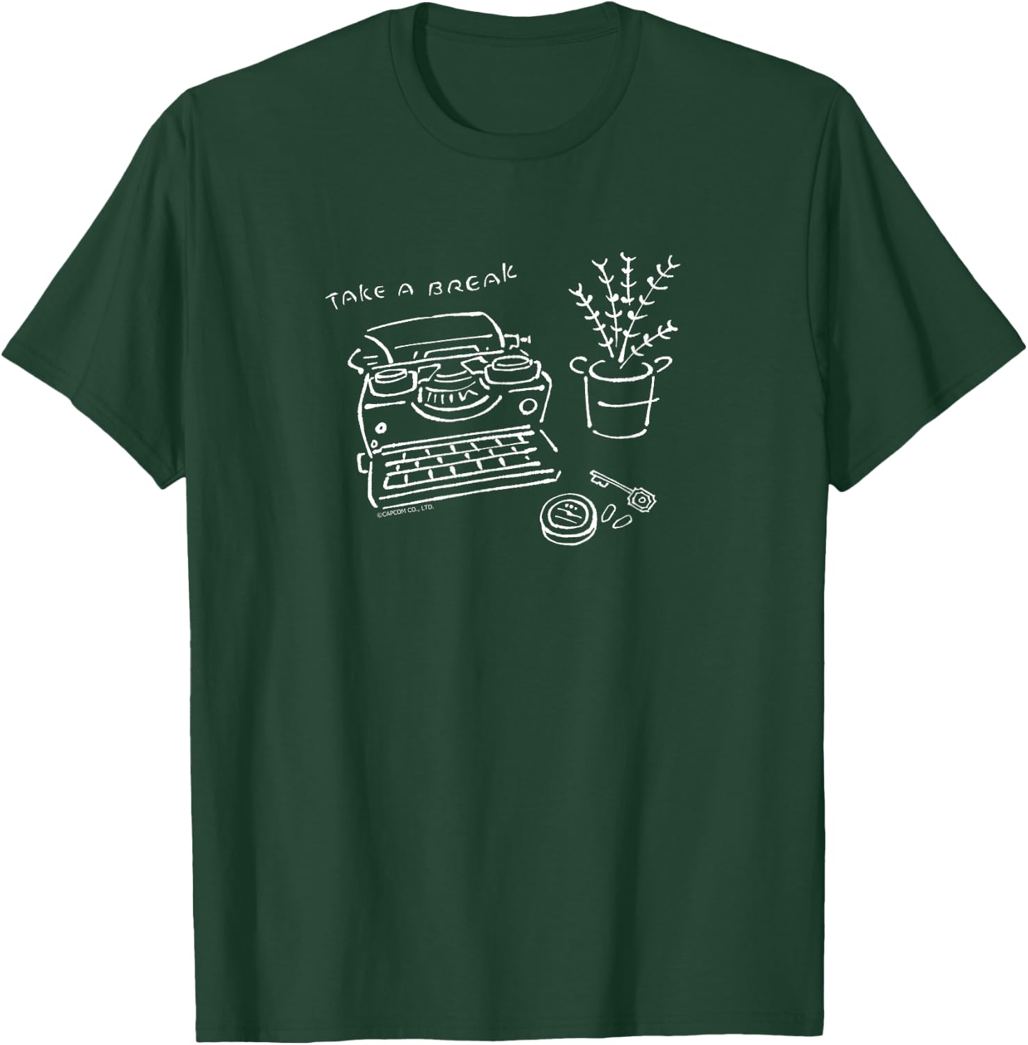 RESIDENT EVIL Line Art (A) T-Shirt - T-Shirt | Forest