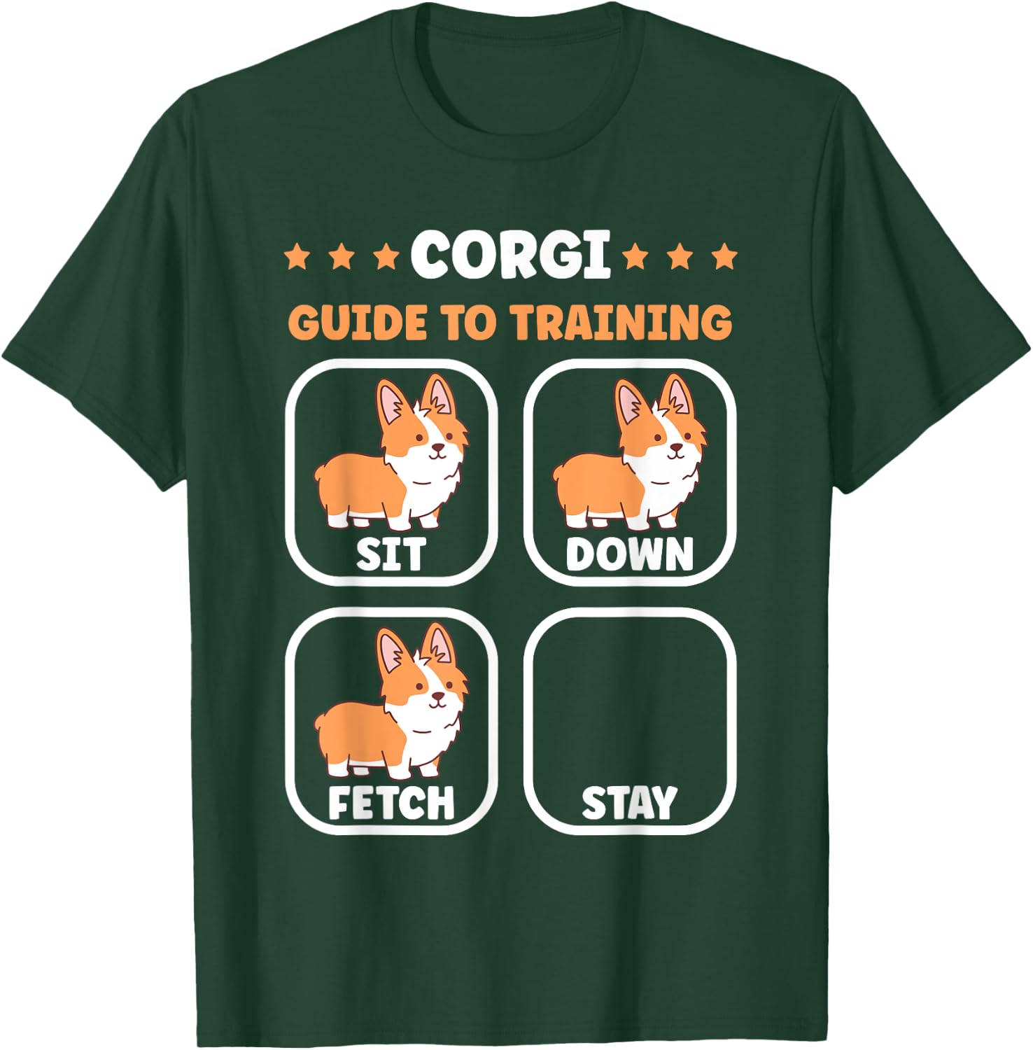 Funny Corgi Guide to trainig Dog Owner Corgi Women Girls Kids T-Shirt - T-Shirt | Forest