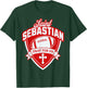 St Sebastian Patron Saint of Football Players Sports Athlete T-Shirt - T-Shirt | Forest