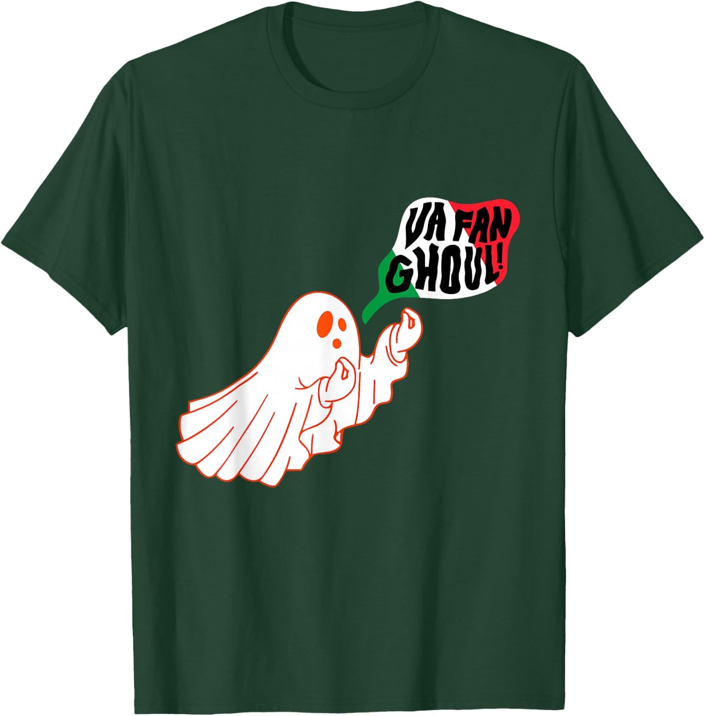 Va Fan Ghoul Italian Halloween Ghost T-Shirt - T-Shirt | Forest