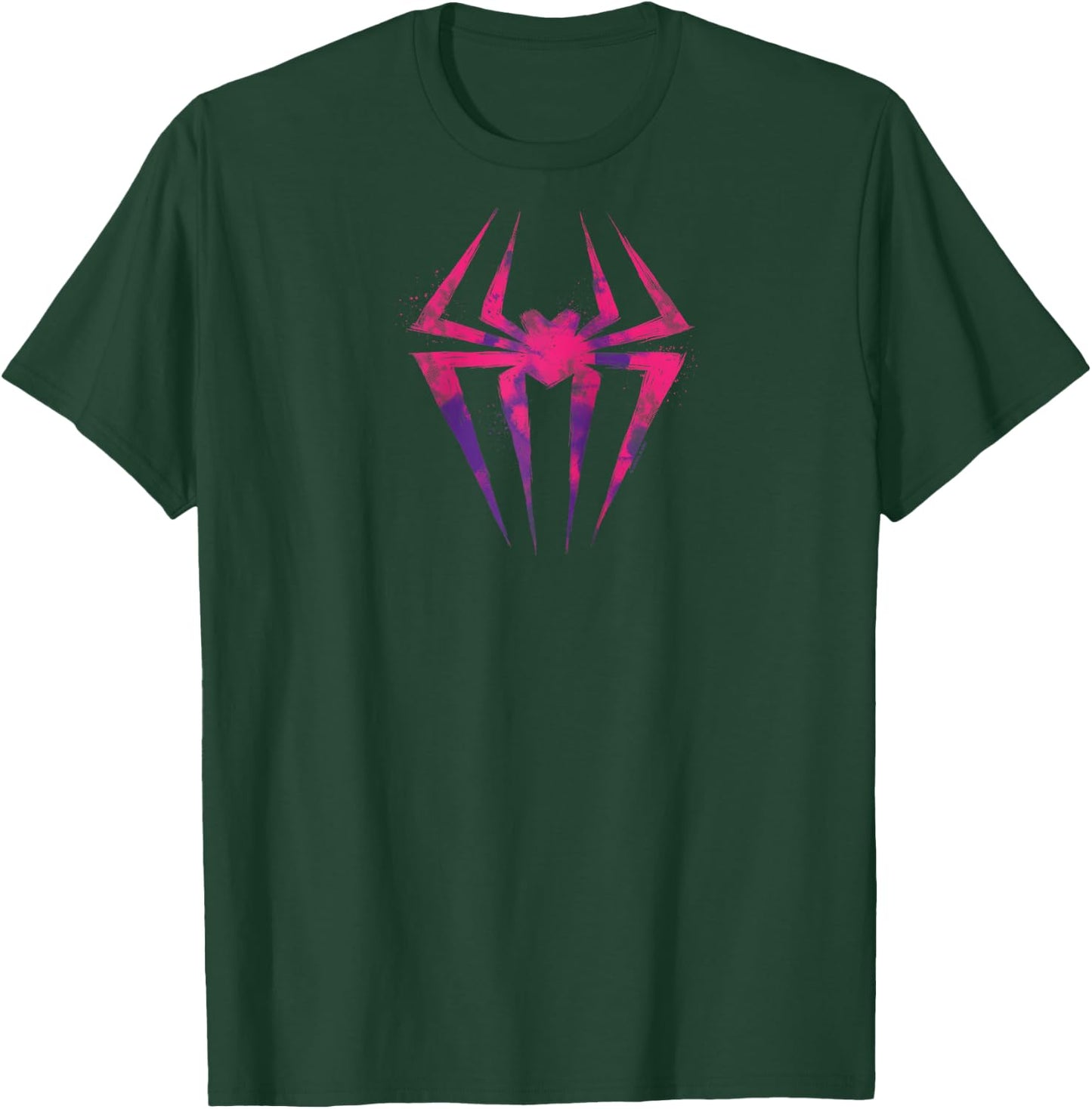 Marvel Spider-Man Across The Spider-Verse Part 1 Pink Logo Raglan Baseball T-Shirt - T-Shirt | Forest
