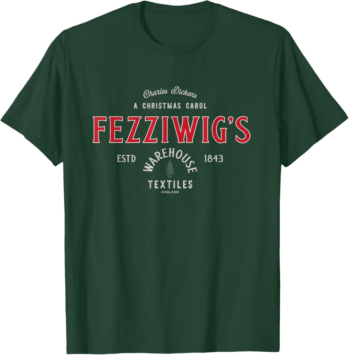 Christmas Carol, Fezzigigg's, Scrooge & Marley, Holiday T-Shirt - T-Shirt | Forest