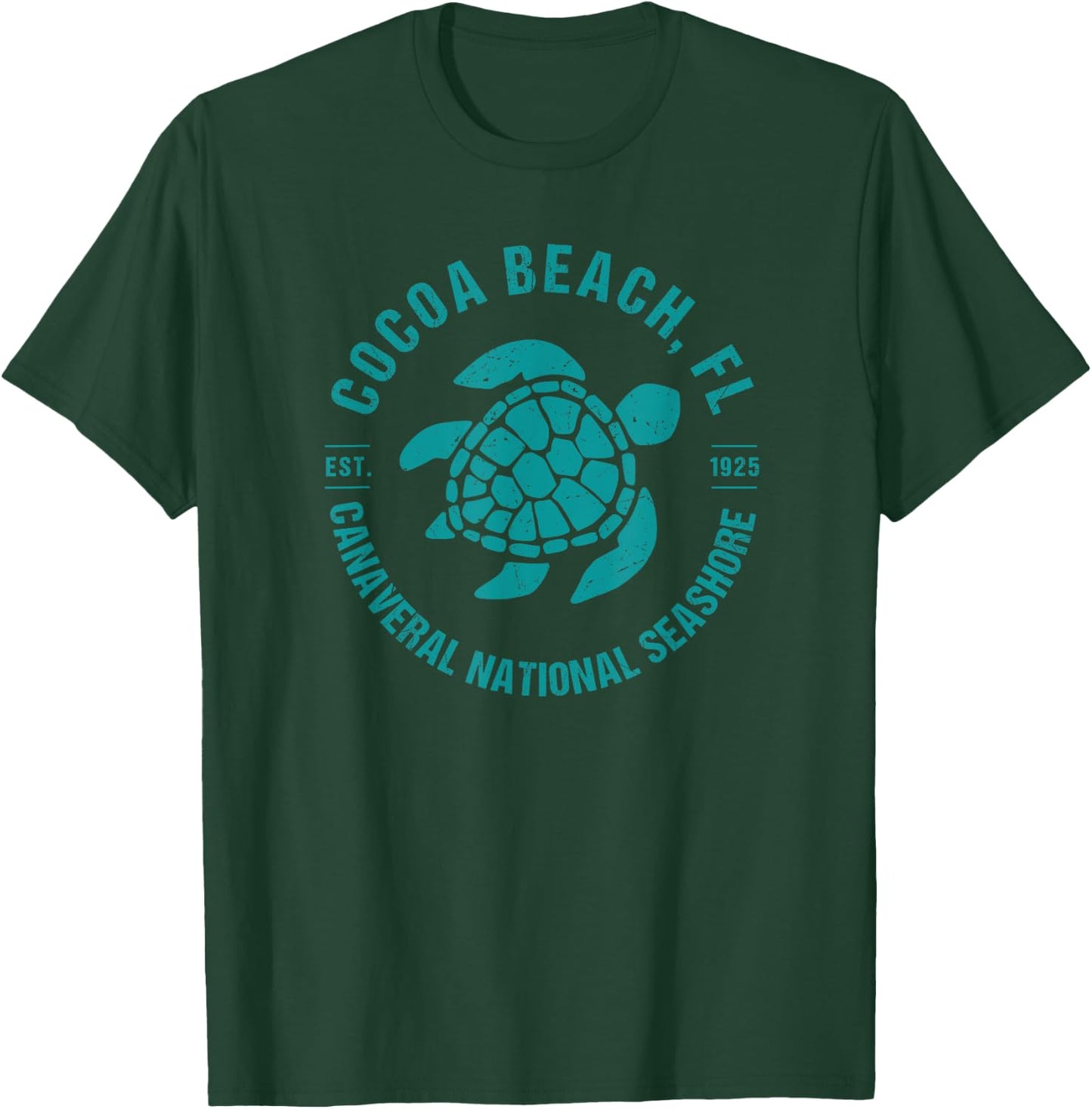 Cocoa Beach Florida Sea Turtle Canaveral National Seashore T-Shirt - T-Shirt | Forest