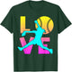 I Love Softball-Shirt Teen Girl Women Mom Cute Graphic T-Shirt - T-Shirt | Forest