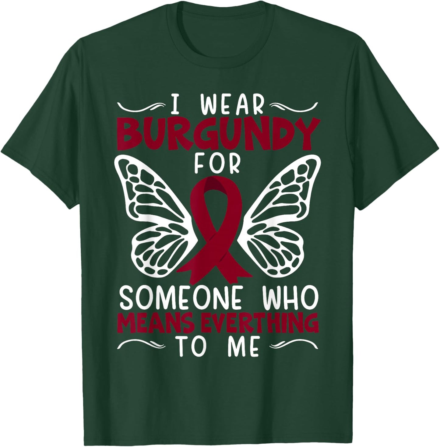 Multiple Myeloma Supporter Myeloma Cancer Awareness T-Shirt - T-Shirt | Forest