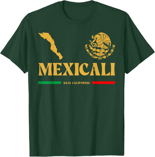Mexicali Shirts and Mexicali Baja California , -Adults, Black, Small, Short Sleeve T-Shirt - T-Shirt | Forest