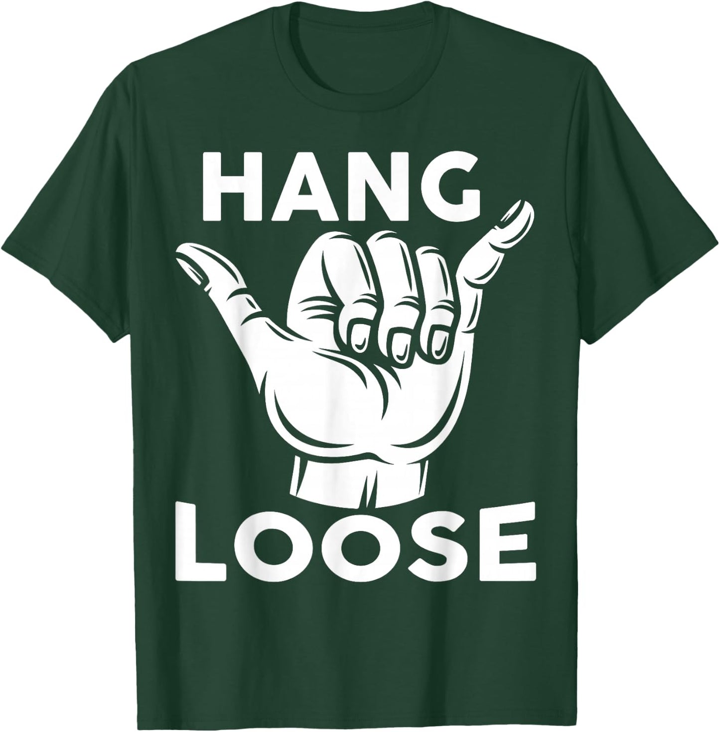 Hang Loose, Hawaii Pineapple Tiki Hawaiian T-Shirt - T-Shirt | Forest