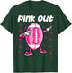 Pink Out Breast Cancer Awareness Survivor Dab Football Kids T-Shirt - T-Shirt | Forest