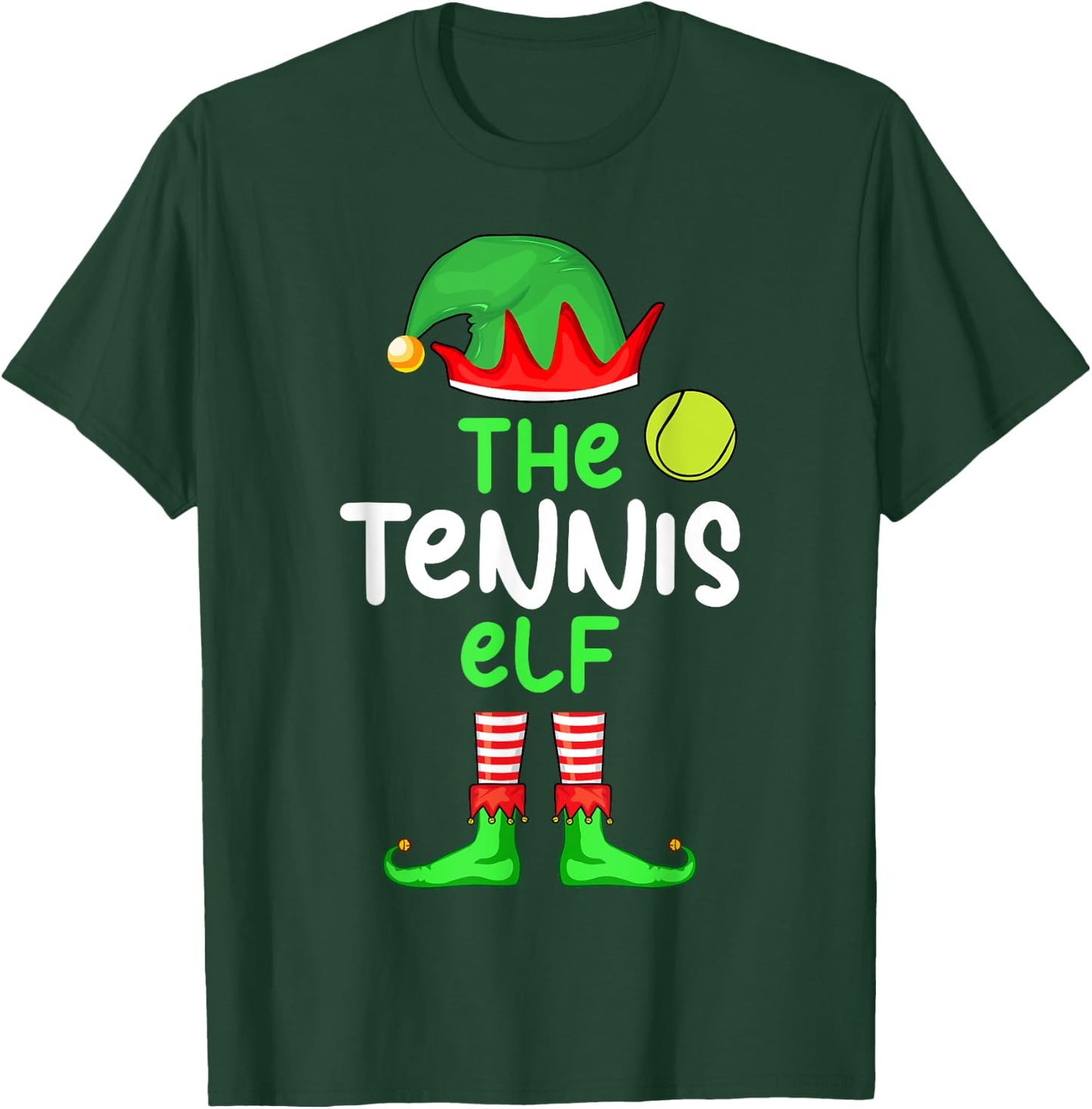 I'm The Tennis Elf Christmas Family Matching Pajama T-Shirt - T-Shirt | Forest