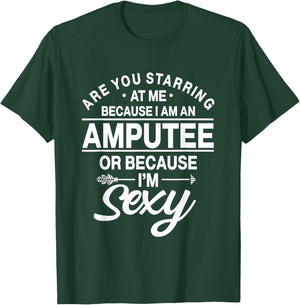 Amputation Amputate Surgery Sexy Amputee Recovery Survivor T-Shirt - T-Shirt | Forest