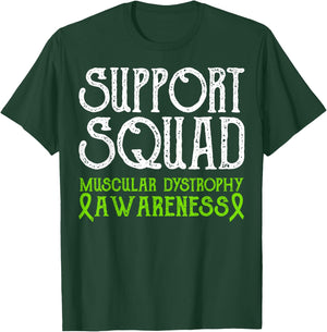 Duchenne Muscular Dystrophy Awareness Support Squad Month T-Shirt - T-Shirt | Forest