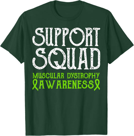 Duchenne Muscular Dystrophy Awareness Support Squad Month T-Shirt - T-Shirt | Forest