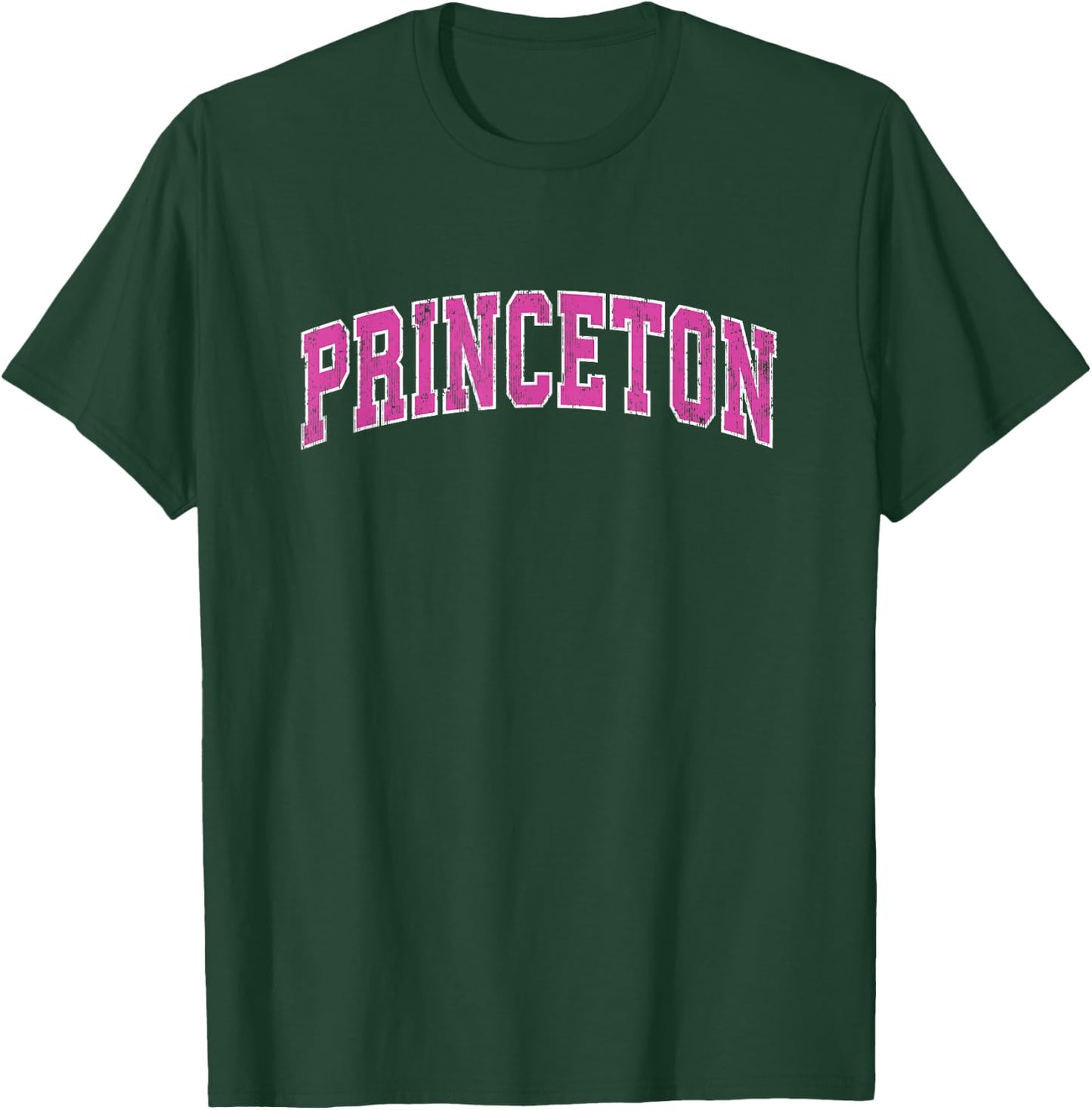 Princeton New Jersey NJ Vintage Sports Design Pink Design T-Shirt - T-Shirt | Forest