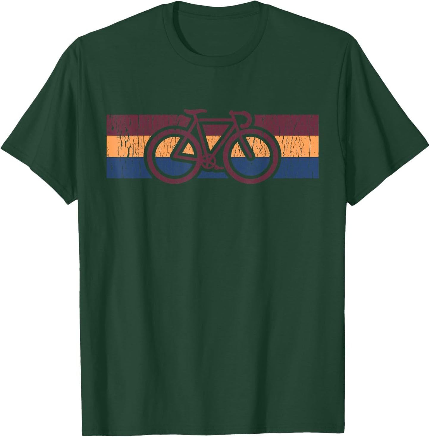Vintage Cycling Funny Classic Bicycle Bicycling Lover Outfit T-Shirt - T-Shirt | Forest