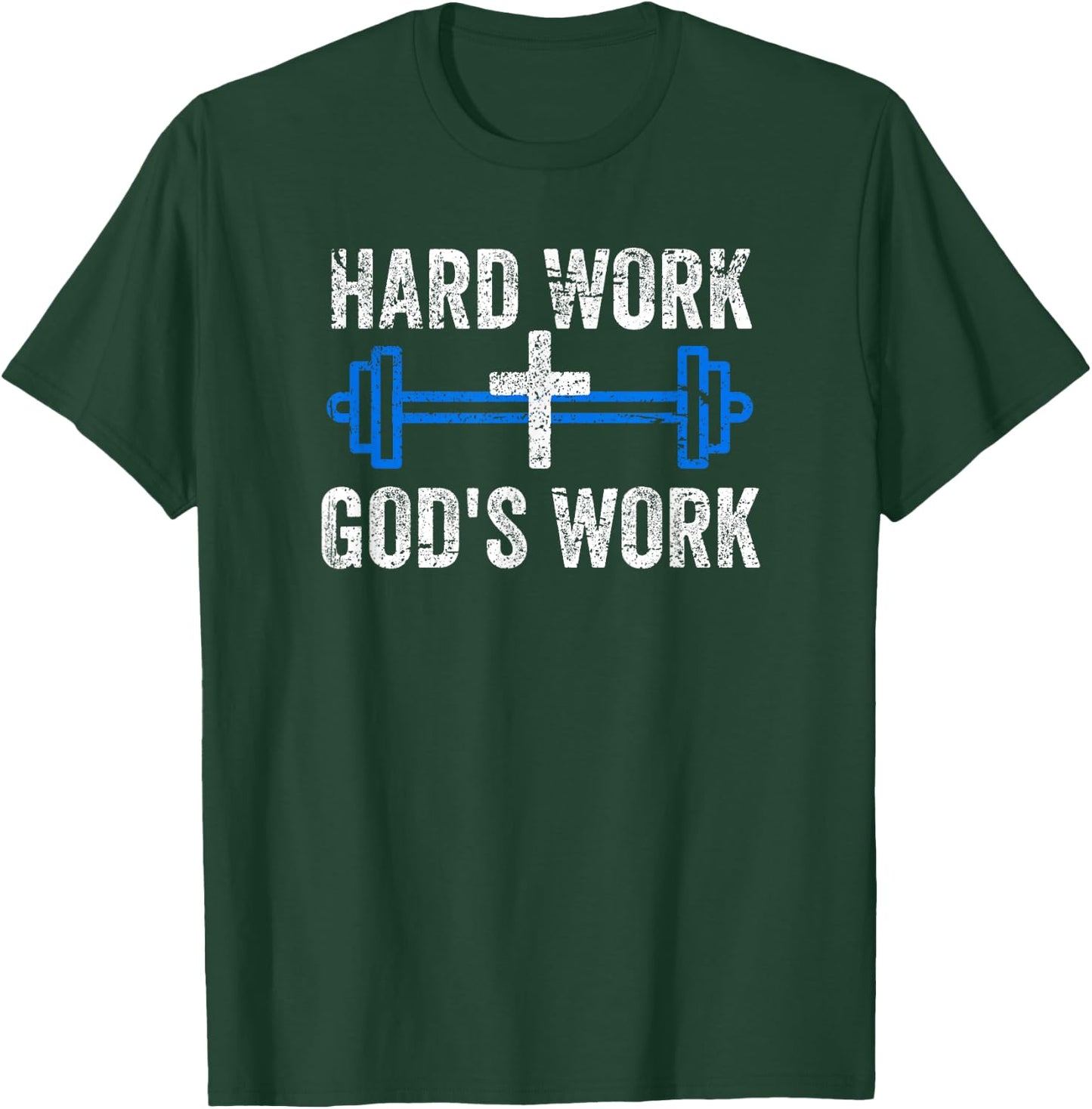 Faith Fitness Gym Jesus T-Shirt - T-Shirt | Forest