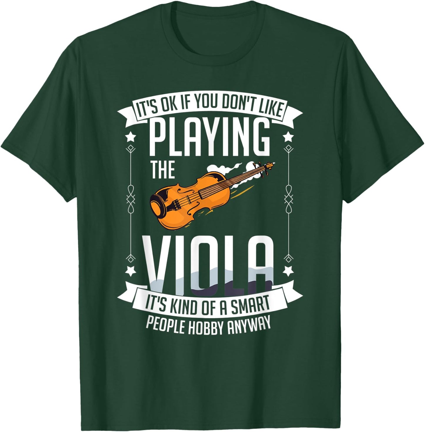 Viola Instrument Music Notes Player Lesson Beginner T-Shirt - T-Shirt | Forest