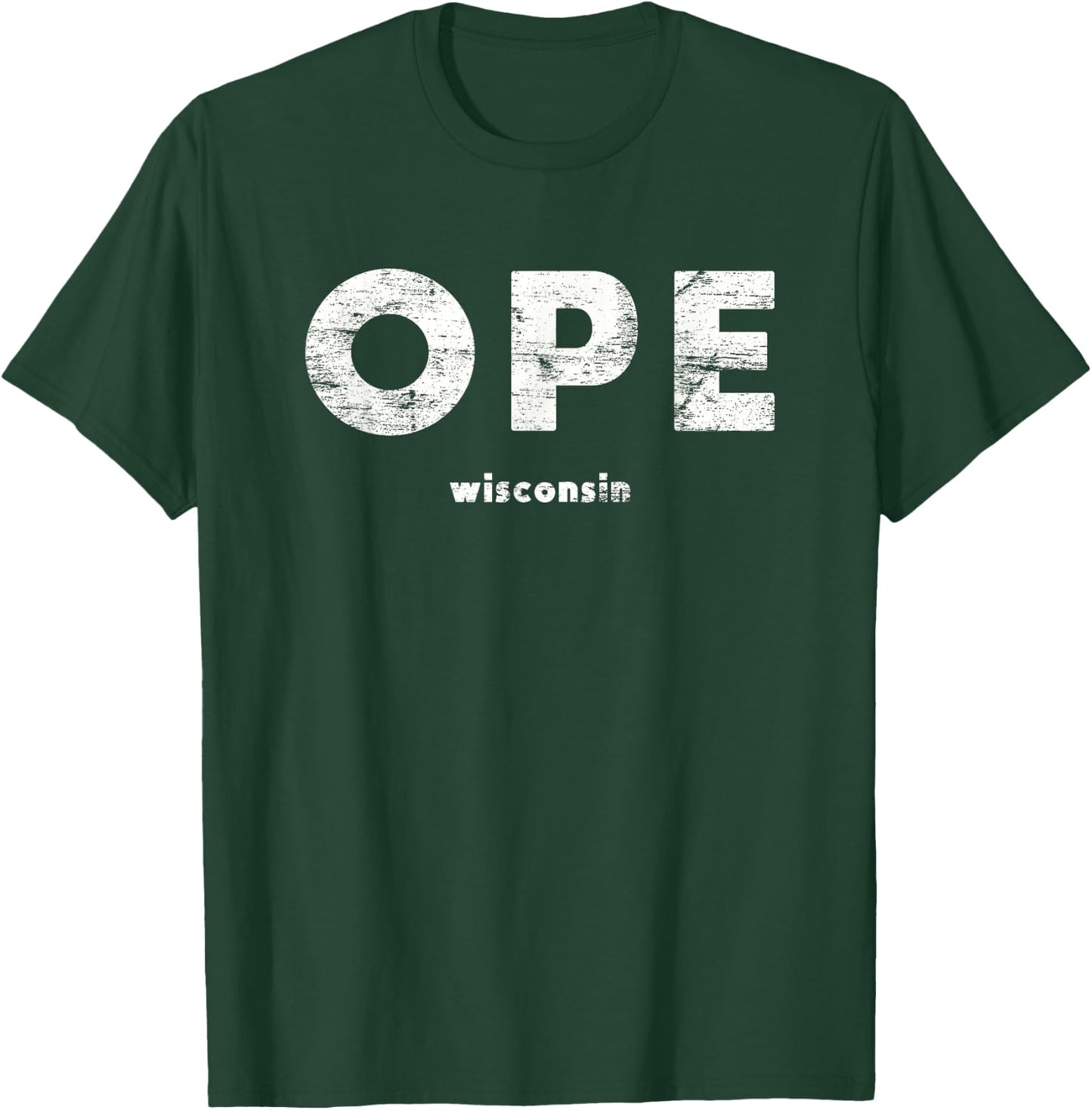 Vintage Ope Wisconsin T, Up North T-Shirt - T-Shirt | Forest