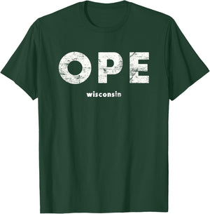 Vintage Ope Wisconsin T, Up North T-Shirt - T-Shirt | Forest