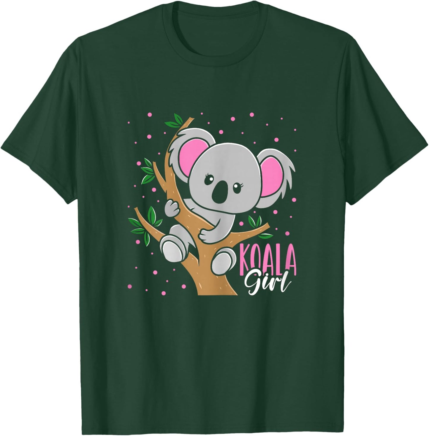Kids Funny Koala Bear Girl T-Shirt - T-Shirt | Forest