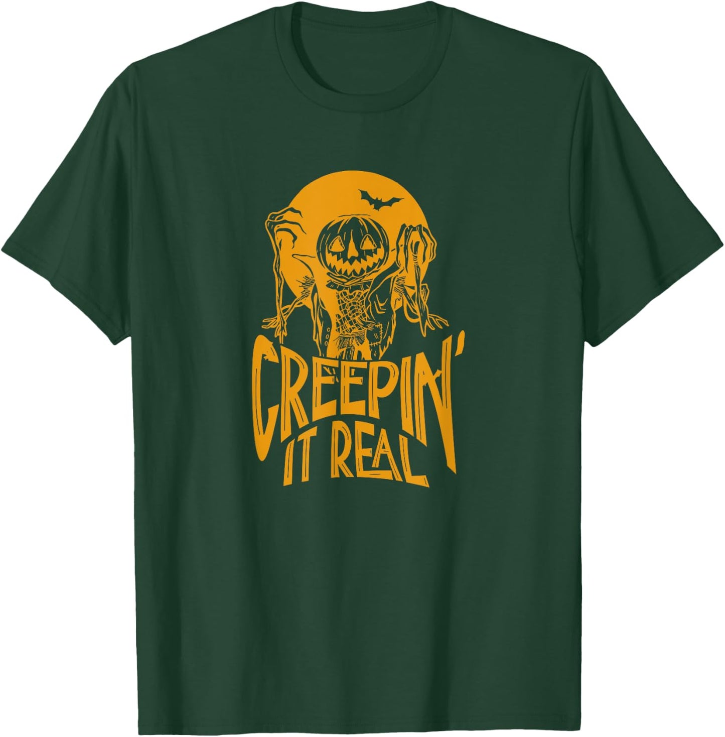 Halloween Horror Spooky Season Creepin It Real T-Shirt - T-Shirt | Forest