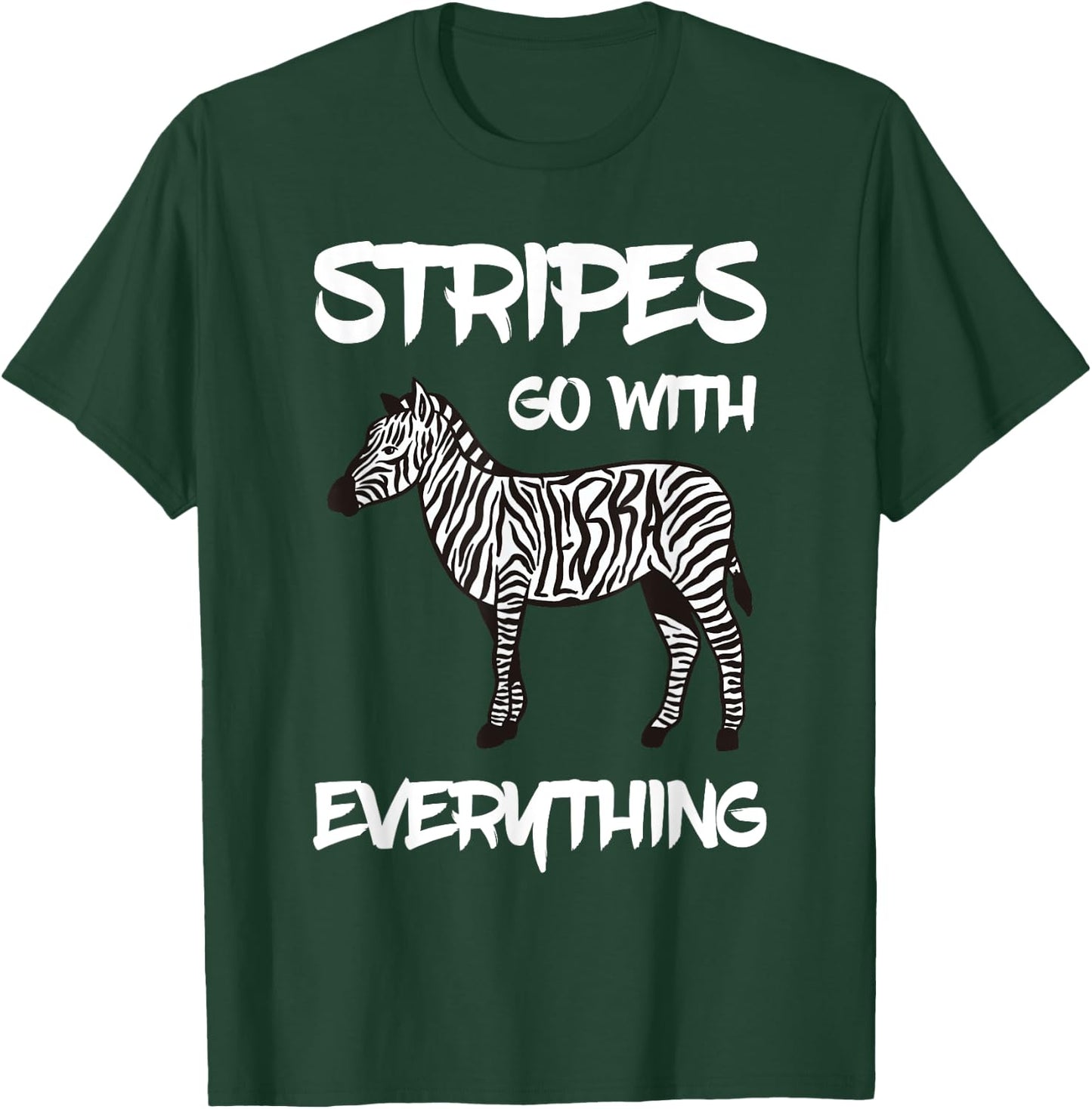 Zebra Stripes Go With Everything Zookeeper Zebra Stripe T-Shirt - T-Shirt | Forest