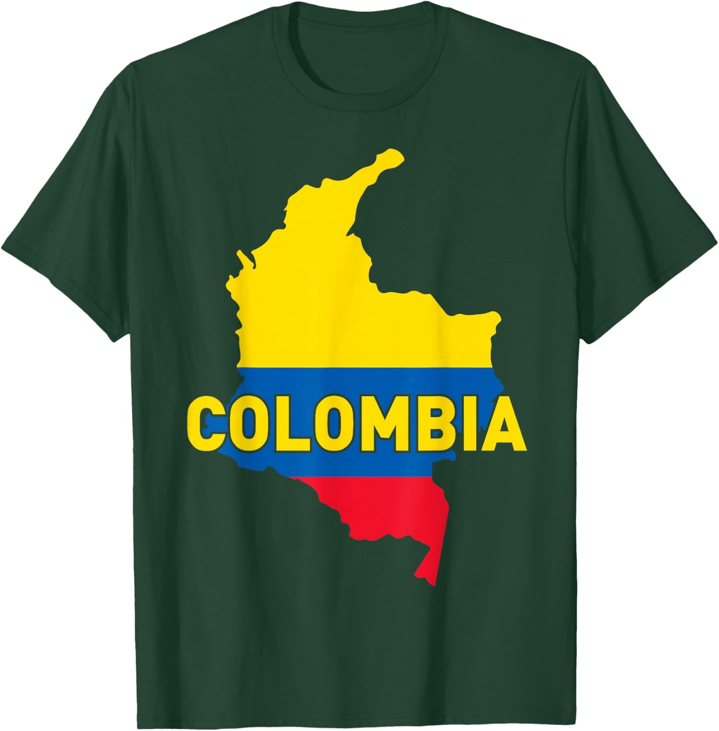 Proud Family and Patriotic Flag of Country Columbia T-Shirt - T-Shirt | Forest