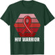 HIV Warrior Aids Awareness Month Support T-Shirt - T-Shirt | Forest